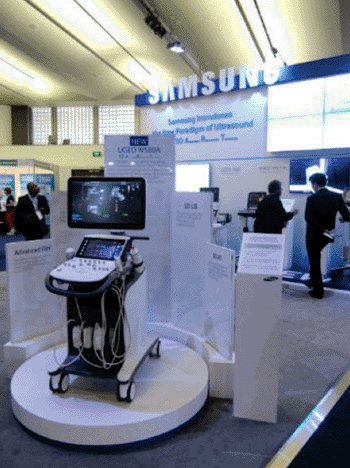Image: UGEO WS80A ultrasound system, designed for a variety of applications, including ob/gyn and cardiology fields (Photo courtesy of Samsung Medison).